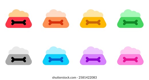 Editable pet food bowl vector icon. Veterinary, animal, pet care, pet shop. Part of a big icon set family. Perfect for business, web and app interfaces, presentations, infographics, etc