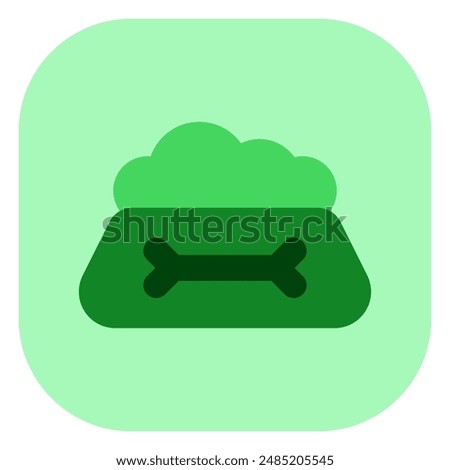 Editable pet food bowl vector icon. Veterinary, animal, pet care, pet shop. Part of a big icon set family. Perfect for business, web and app interfaces, presentations, infographics, etc