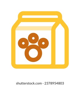 Icono modificable del vector de alimento para mascotas. Veterinaria, animal, cuidado de mascotas, tienda de mascotas. Parte de una familia de iconos grandes. Perfecto para interfaces web y de aplicaciones, presentaciones, infografías, etc