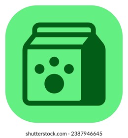 Bearbeitbare Heimtierfutter, Vektorsymbol. Veterinär-, Tier-, Haustier- und Tierpflege. Teil einer großen Icon-Set-Familie. Perfekt für Web- und App-Schnittstellen, Präsentationen, Infografiken usw.