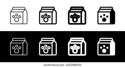 Icono de Vector de alimentos para mascotas editable. Veterinario, animal, cuidado de mascotas, tienda de mascotas. Parte de una gran familia de iconos. Perfecto para interfaces de Web y App, presentaciones, infografías, etc