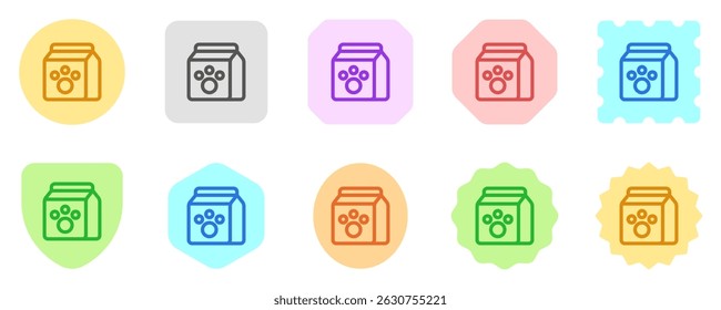 Ícone editável do vetor de ração para animais de estimação. Veterinária, animal, cuidar de animais, loja de animais. Parte de uma grande família de conjuntos de ícones. Perfeito para interfaces web e app, apresentações, infográficos, etc