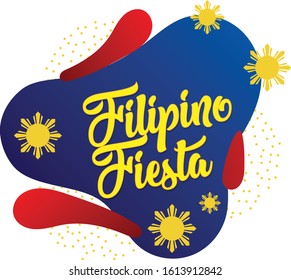 Editable Philippines Fest Vector Logo