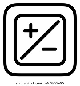 Editable photo exposure, plus and minus vector icon. Part of a big icon set family. Perfect for web and app interfaces, presentations, infographics, etc