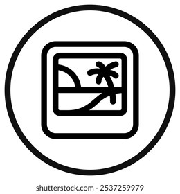 Icono de Vector de fotos editable. Parte de una gran familia de iconos. Perfecto para interfaces de Web y App, presentaciones, infografías, etc