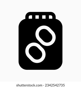 Editable pickle jar vector icon. Part of a big icon set family. Perfect for web and app interfaces, presentations, infographics, etc