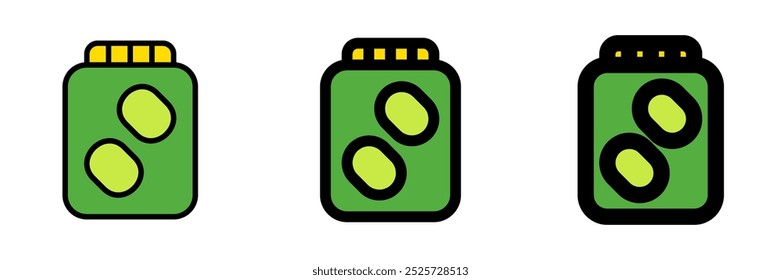 Editable pickle jar vector icon. Part of a big icon set family. Perfect for web and app interfaces, presentations, infographics, etc