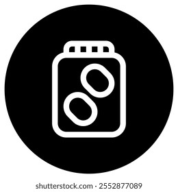 Editable pickle jar vector icon. Part of a big icon set family. Perfect for web and app interfaces, presentations, infographics, etc