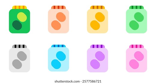 Editable pickle jar vector icon. Part of a big icon set family. Perfect for web and app interfaces, presentations, infographics, etc