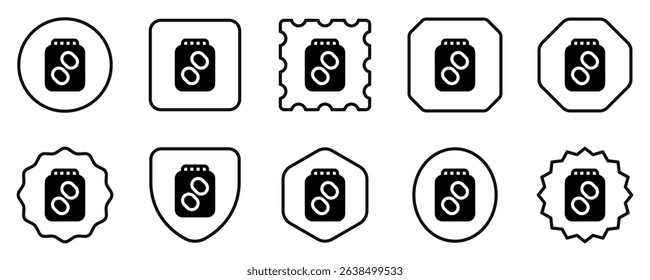 Editable pickle jar vector icon. Part of a big icon set family. Perfect for web and app interfaces, presentations, infographics, etc