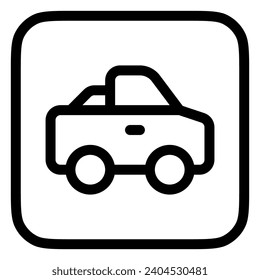 Editable pick-up truck vector icon. Vehicles, transportation, travel. Part of a big icon set family. Perfect for web and app interfaces, presentations, infographics, etc