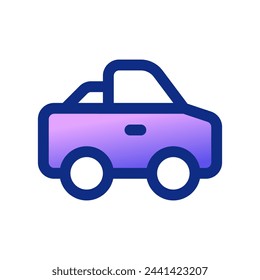 Editable pick-up truck vector icon. Vehicles, transportation, travel. Part of a big icon set family. Perfect for web and app interfaces, presentations, infographics, etc