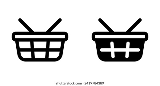 Editable picnic shopping basket vector icon. Part of a big icon set family. Perfect for web and app interfaces, presentations, infographics, etc