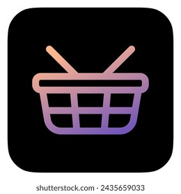 Editable picnic shopping basket vector icon. Part of a big icon set family. Perfect for web and app interfaces, presentations, infographics, etc