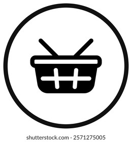 Editable picnic shopping basket vector icon. Part of a big icon set family. Perfect for web and app interfaces, presentations, infographics, etc