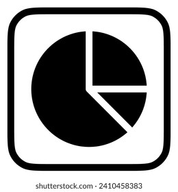 Editable pie chart vector icon. Part of a big icon set family. Perfect for web and app interfaces, presentations, infographics, etc