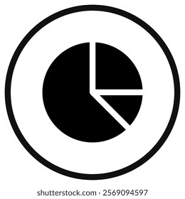 Editable pie chart vector icon. Part of a big icon set family. Perfect for web and app interfaces, presentations, infographics, etc