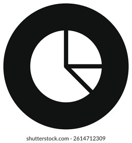 Editable pie chart vector icon. Part of a big icon set family. Perfect for web and app interfaces, presentations, infographics, etc