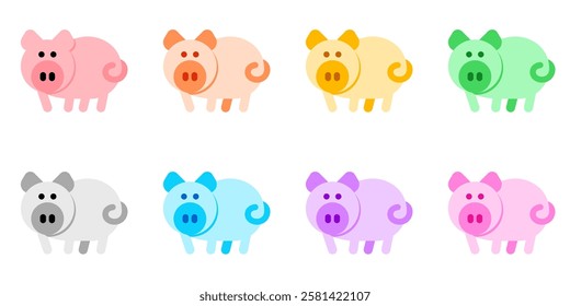 Editable pig, sow, boar vector icon. Animal, farm, livestock. Part of a big icon set family. Perfect for web and app interfaces, presentations, infographics, etc