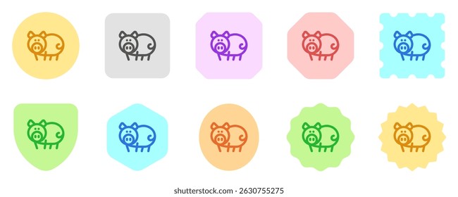 Editable pig, sow, boar vector icon. Animal, farm, livestock. Part of a big icon set family. Perfect for web and app interfaces, presentations, infographics, etc