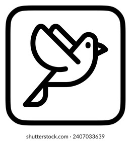 Editable pigeon vector icon. Wedding, valentine, love, celebration. Part of a big icon set family. Perfect for web and app interfaces, presentations, infographics, etc