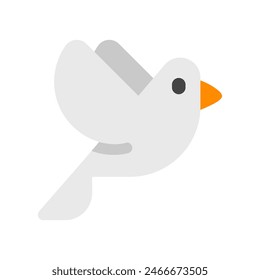 Editable pigeon vector icon. Wedding, valentine, love, celebration. Part of a big icon set family. Perfect for web and app interfaces, presentations, infographics, etc