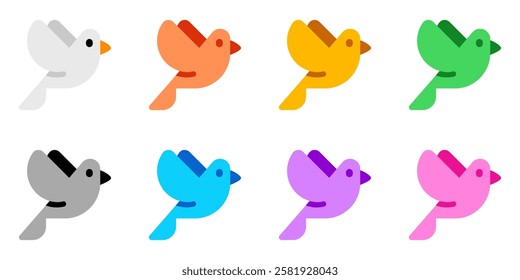 Editable pigeon vector icon. Wedding, valentine, love, celebration. Part of a big icon set family. Perfect for web and app interfaces, presentations, infographics, etc