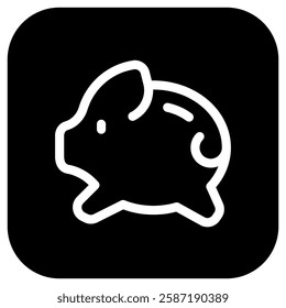 Editable piggy bank vector icon. Part of a big icon set family. Finance, business, investment, accounting. Perfect for web and app interfaces, presentations, infographics, etc