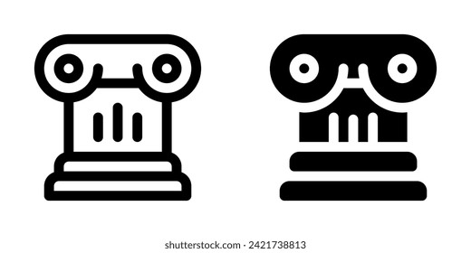 Editable pillar vector icon. History, museum, art. Part of a big icon set family. Perfect for web and app interfaces, presentations, infographics, etc