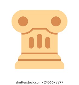Editable pillar vector icon. History, museum, art. Part of a big icon set family. Perfect for web and app interfaces, presentations, infographics, etc