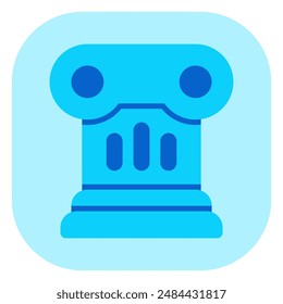 Editable pillar vector icon. History, museum, art. Part of a big icon set family. Perfect for web and app interfaces, presentations, infographics, etc