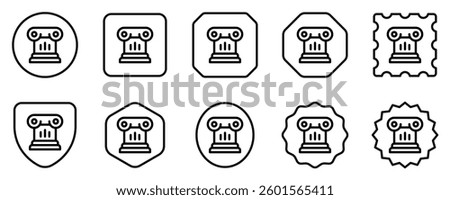 Editable pillar vector icon. History, museum, art. Part of a big icon set family. Perfect for web and app interfaces, presentations, infographics, etc
