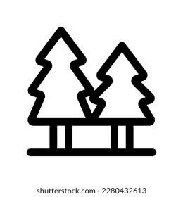 Editable pine trees vector icon. Part of a big icon set family. Perfect for web and app interfaces, presentations, infographics, etc