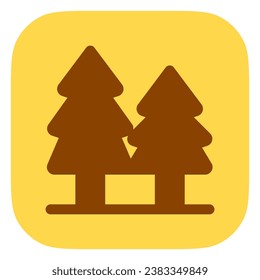 Editable pine trees vector icon. Part of a big icon set family. Perfect for web and app interfaces, presentations, infographics, etc