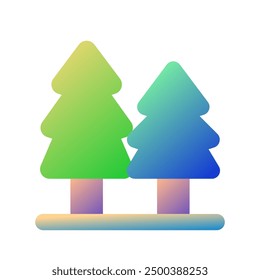Editable pine trees vector icon. Part of a big icon set family. Perfect for web and app interfaces, presentations, infographics, etc
