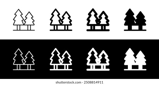 Editable pine trees vector icon. Part of a big icon set family. Perfect for web and app interfaces, presentations, infographics, etc