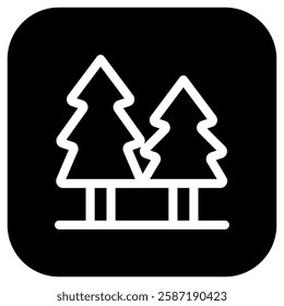 Editable pine trees vector icon. Part of a big icon set family. Perfect for web and app interfaces, presentations, infographics, etc