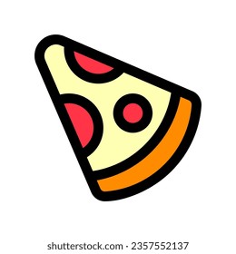Editable pizza slice vector icon. Part of a big icon set family. Perfect for web and app interfaces, presentations, infographics, etc