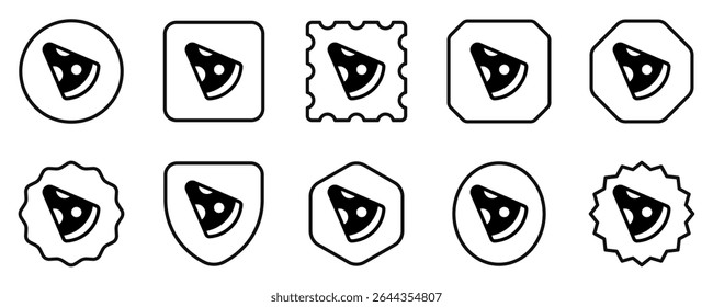 Editable pizza slice vector icon. Part of a big icon set family. Perfect for web and app interfaces, presentations, infographics, etc