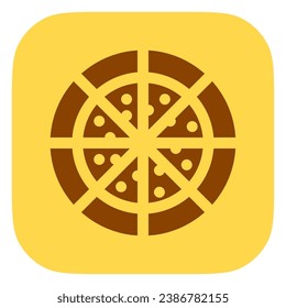 Editable pizza vector icon. Food, restaurant. Part of a big icon set family. Perfect for web and app interfaces, presentations, infographics, etc