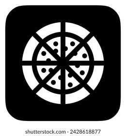 Editable pizza vector icon. Food, restaurant. Part of a big icon set family. Perfect for web and app interfaces, presentations, infographics, etc
