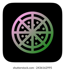 Editable pizza vector icon. Food, restaurant. Part of a big icon set family. Perfect for web and app interfaces, presentations, infographics, etc