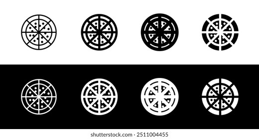 Editable pizza vector icon. Food, restaurant. Part of a big icon set family. Perfect for web and app interfaces, presentations, infographics, etc