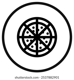 Editable pizza vector icon. Food, restaurant. Part of a big icon set family. Perfect for web and app interfaces, presentations, infographics, etc
