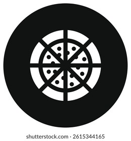 Editable pizza vector icon. Food, restaurant. Part of a big icon set family. Perfect for web and app interfaces, presentations, infographics, etc