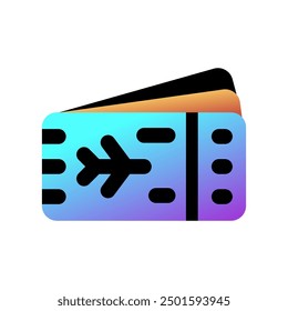 Editable plane ticket, boarding pass vector icon. Part of a big icon set family. Perfect for web and app interfaces, presentations, infographics, etc