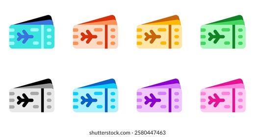 Editable plane ticket, boarding pass vector icon. Part of a big icon set family. Perfect for web and app interfaces, presentations, infographics, etc