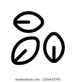 Editable plant seeds, leaves vector icon. Gardening, landscaping, horticulture. Part of a big icon set family. Perfect for web and app interfaces, presentations, infographics, etc