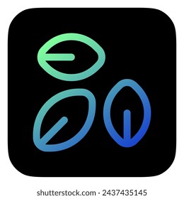 Editable plant seeds, leaves vector icon. Gardening, landscaping, horticulture. Part of a big icon set family. Perfect for web and app interfaces, presentations, infographics, etc