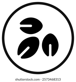 Editable plant seeds, leaves vector icon. Gardening, landscaping, horticulture. Part of a big icon set family. Perfect for web and app interfaces, presentations, infographics, etc